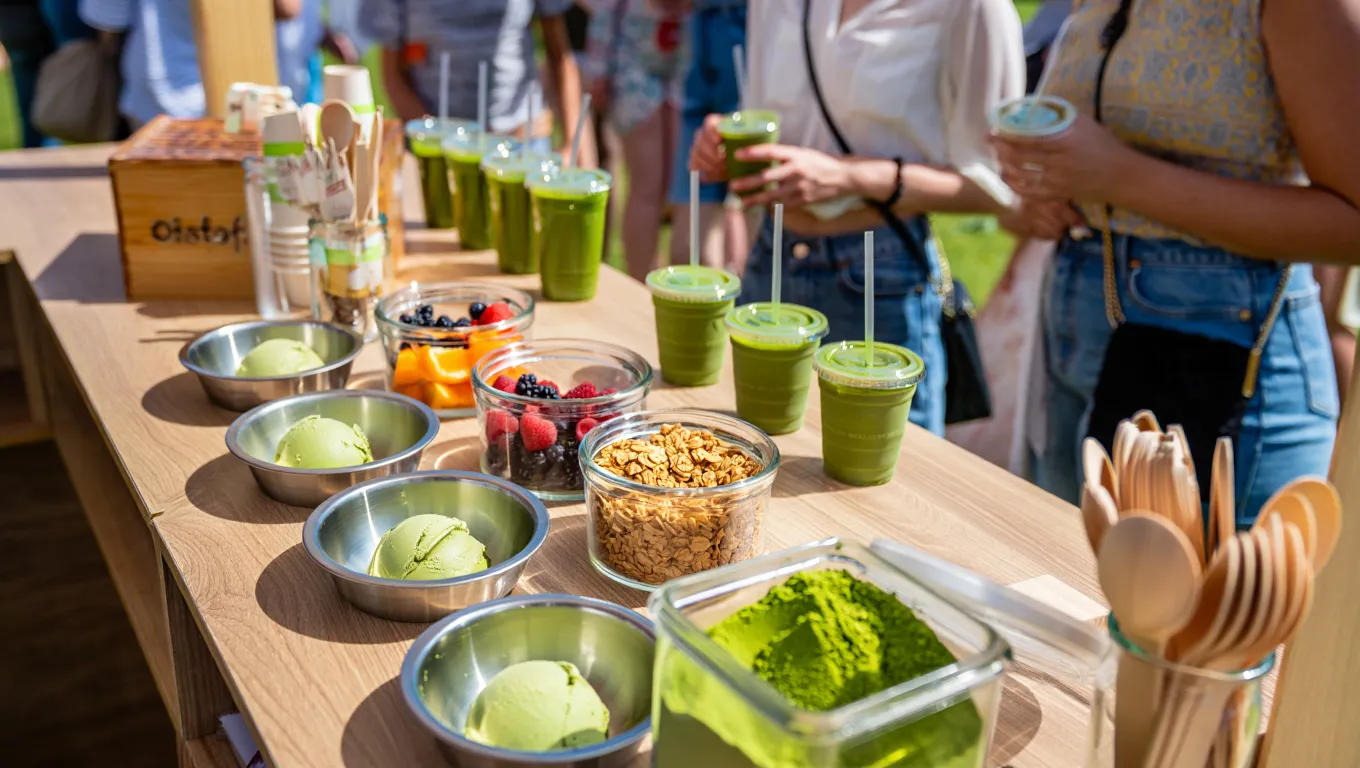 Matcha Bar Hire - cocktails with mario